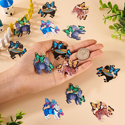 16 шт. филигранные подвески из нержавеющей стали 430&nbsp;STAS-TA0002-36