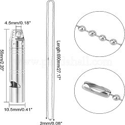 1 sifflet en alliage de titane&nbsp;AJEW-UN0001-25