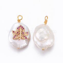 Pendenti con perle d'acqua dolce coltivate naturali&nbsp;PEAR-L027-57