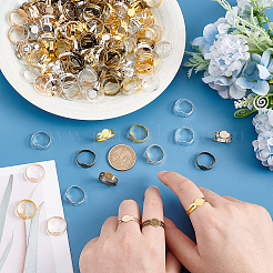 200 шт. 5-х цветные регулируемые кольца из сплава&nbsp;FIND-UN0001-88