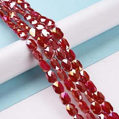 Fili di perle di vetro elettrolitico sfaccettato&nbsp;GLAA-G092-C03