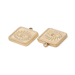 Pendentifs en acier inoxydable 304 avec placage ionique (IP) et montures en strass&nbsp;STAS-G301-02G