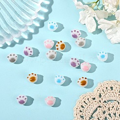 25шт 5 цвета непрозрачные акриловые бусины&nbsp;FIND-YW0009-25