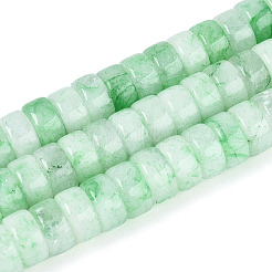 Окрашенные природные белый нефрит бисер пряди&nbsp;G-T143-17D