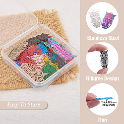 40 шт. филигранные подвески из нержавеющей стали 430 и 201&nbsp;STAS-TA0001-98