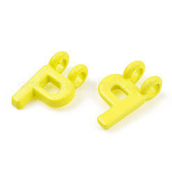 Placage de crémaillère en alliage peint par pulvérisation Pendentifs à 2 boucle&nbsp;PALLOY-N176-01P