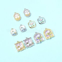 10 шт. 5 стиля 2 цвета эмалевые подвески из сплава&nbsp;FIND-FS0004-47