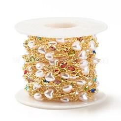 Латунные стеклянные плоские круглозвенные цепи&nbsp;CHC-E024-13G