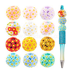 12шт 12 цвета непрозрачные акриловые бусины&nbsp;KY-PH0001-99