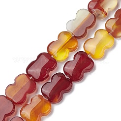 Fili di perline agata rosso naturale&nbsp;G-K359-D01-01