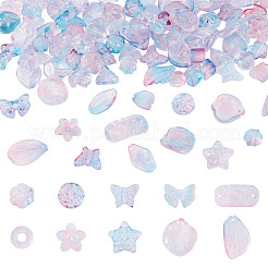 125 г прозрачных стеклянных бусин градиентного цвета&nbsp;GLAA-TA0003-58A