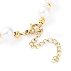Collana di perle di plastica&nbsp;NJEW-F317-04G