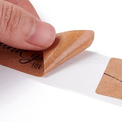 Rechteck danken Ihnen Themenpapieraufkleber&nbsp;X-DIY-B041-33A