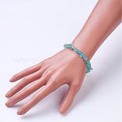Bracelets à perles naturelles à l'apatite&nbsp;BJEW-JB02681-02