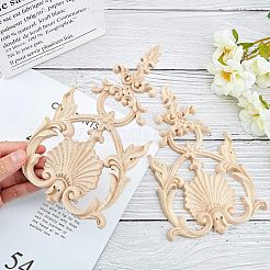 Резная накладка из натурального дерева&nbsp;WOOD-FH0001-20