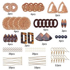 Kits de fabrication de boucles d'oreilles tissées à faire soi-même&nbsp;DIY-SC0001-58