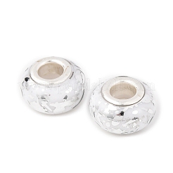 Европейские бусины-рондель из непрозрачной смолы&nbsp;RESI-Z046-03A