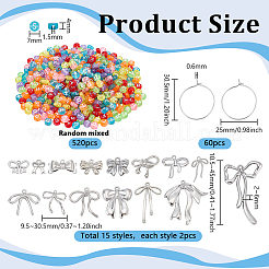 DIY Schleife Weinglas Charms Markierung kis&nbsp;DIY-PH0033-53