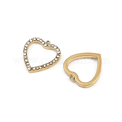 Подвески из нержавеющей стали 304 со стразами&nbsp;STAS-Z154-03G-02