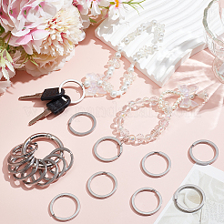 20 шт. разъемные кольца для ключей из нержавеющей стали 304 с 1 шт. кольцами из сплава с пружинным затвором FIND-SC0010-29