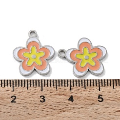 Подвески из нержавеющей стали 304 с эмалью&nbsp;STAS-P339-16P-02