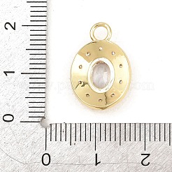 Ottone micro spianare pendenti zirconi&nbsp;KK-Z151-16G-02