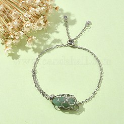 Braccialetti con cursore a maglie bullet in lapislazzuli naturali&nbsp;BJEW-JB09901-04