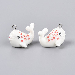 Подвески из непрозрачной смолы на тему морских животных&nbsp;RESI-D071-04H