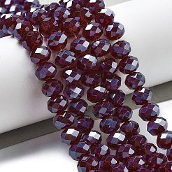 Гальванизируйте прозрачное стекло бисер нитей&nbsp;EGLA-XCP0001-16