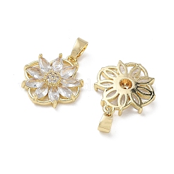 Pendentifs en laiton zircon cubique transparent&nbsp;KK-A299-15G