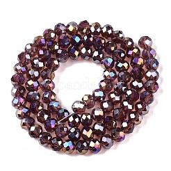 Стеклянные бусины с гальваническим покрытием &nbsp;X-EGLA-A044-T6mm-B13