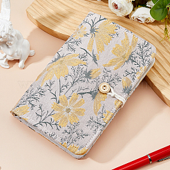 Couverture de carnet à feuilles mobiles en polyester&nbsp;OFST-WH0050-041B