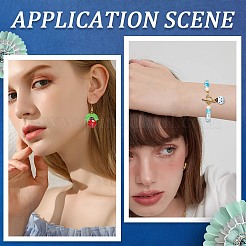 30 шт. 5-цветная эмалевая подвеска со стразами&nbsp;ENAM-SC0004-91