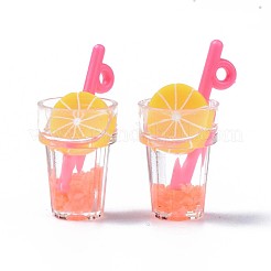 Подвески из смолы с имитацией фруктового чая&nbsp;CRES-S359-31F