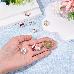 8 stücke 2 arten legierung strass europäischen perlen&nbsp;FIND-TA0010-84