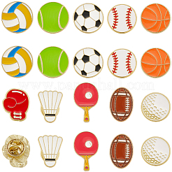 20 шт. 10 спортивных эмалевых значка&nbsp;JEWB-SC0001-61