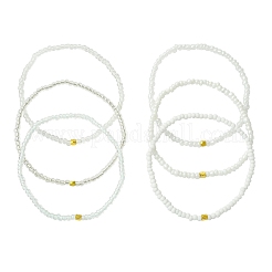 Stretch-Armbandsets aus Glassamenperlen&nbsp;BJEW-MZ00101-02