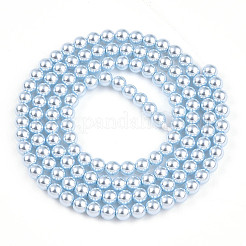 Fili di perle di vetro perlato con vernice da forno&nbsp;HY-N002-3mm-A05