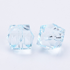 Прозрачные акриловые бусины&nbsp;X-TACR-Q259-8mm-V38