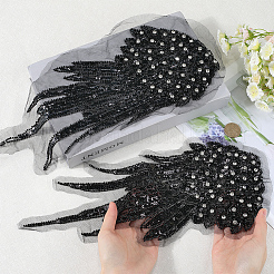 2 pièce 2 styles d'appliques à coudre en polyester brodées&nbsp;DIY-CY0001-02B-03