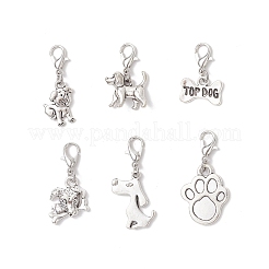 6 шт. подвесные украшения из сплава в тибетском стиле&nbsp;HJEW-JM03895