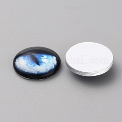 Cabochons en verre&nbsp;LS-GLAA-WH0033-75F-08