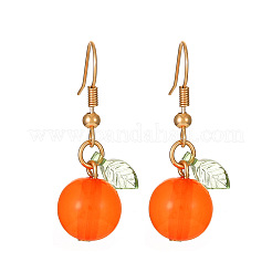 Серьги-подвески из сплава оранжевого цвета&nbsp;WH-WG5518B-01