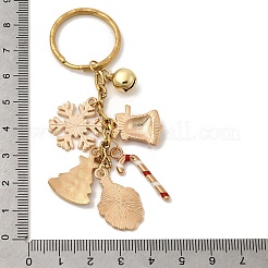 Брелки-колокольчики из латуни с эмалью из сплава&nbsp;KEYC-TA00038