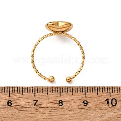 Кольца-манжеты из нержавеющей стали 304 с эмалью для женщин&nbsp;RJEW-F194-05G