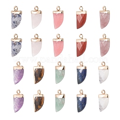 10 шт. 10 стиля подвески из натуральных драгоценных камней&nbsp;G-LS0002-14