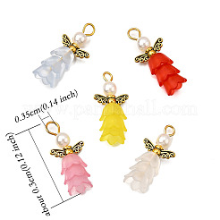 50 шт. 5-х цветные подвески из АБС-пластика с имитацией жемчуга&nbsp;PALLOY-JF03909