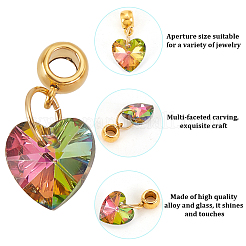 30шт 6 цветной стеклянный кулон&nbsp;PALLOY-GO00009