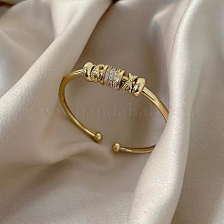 Braccialetti in ottone micro pavé con zirconi cubici trasparenti per donna&nbsp;FS-WG06835-01