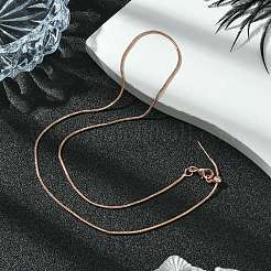 Cadena de serpiente de latón chapada en rack de 1 mm&nbsp;MAK-L044-38RG
